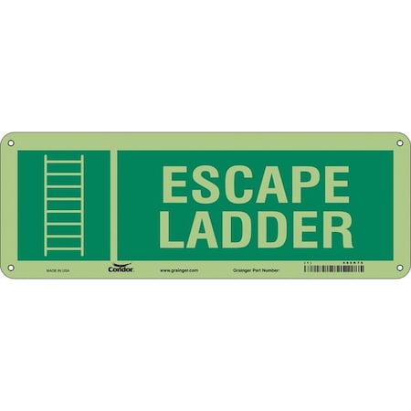 Exit Sign, Plastic, 14
