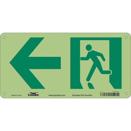 Exit Sign, Aluminum, 15