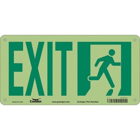Exit Sign, Aluminum, 15