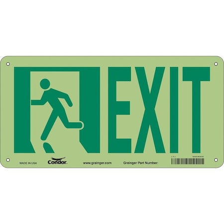 Exit Sign, Aluminum, 15