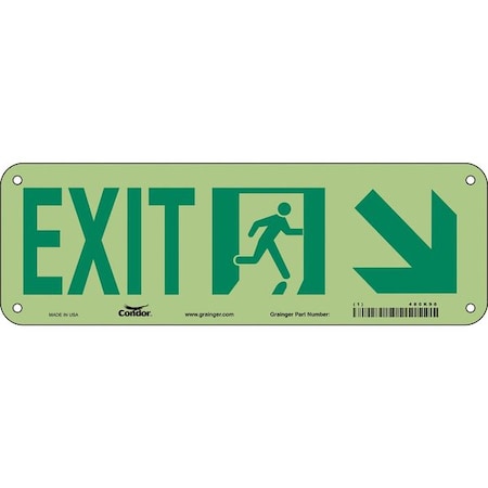 Exit Sign, Plastic, 21