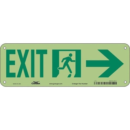 Exit Sign, Aluminum, 21