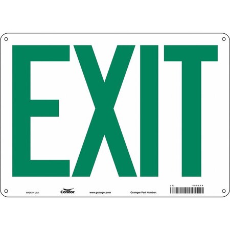 Exit Sign, Plastic, 14