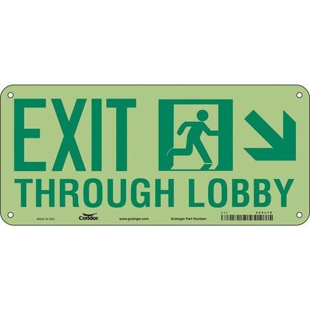 Exit Sign, Plastic, 22