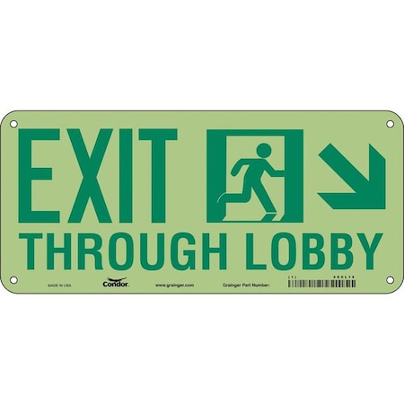 Exit Sign, Aluminum, 22