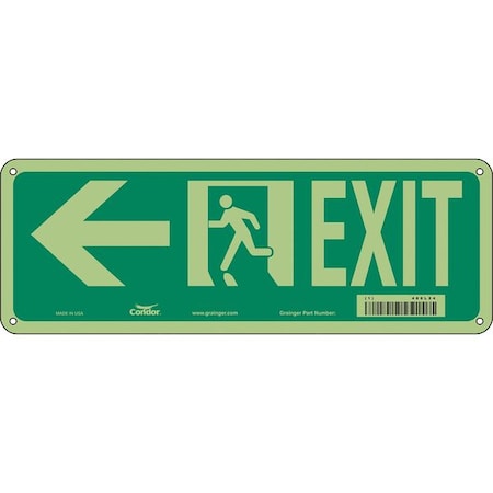 Exit Sign, Plastic, 14