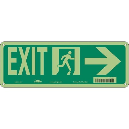 Exit Sign, Plastic, 14