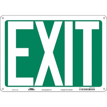 Exit Sign, Plastic, 14