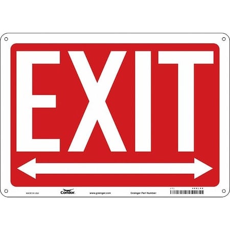 Exit Sign, Plastic, 14