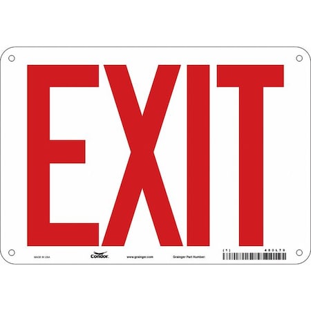 Exit Sign, Fiberglass, 10
