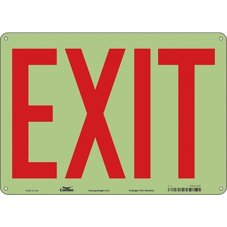 Exit Sign, Plastic, 14