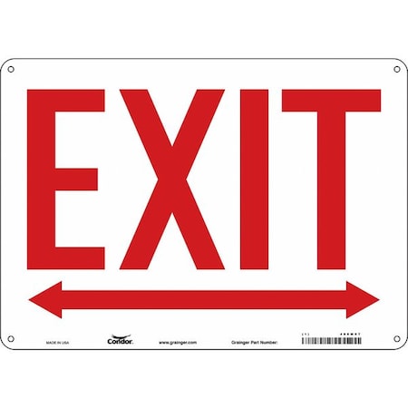 Exit Sign, Plastic, 14