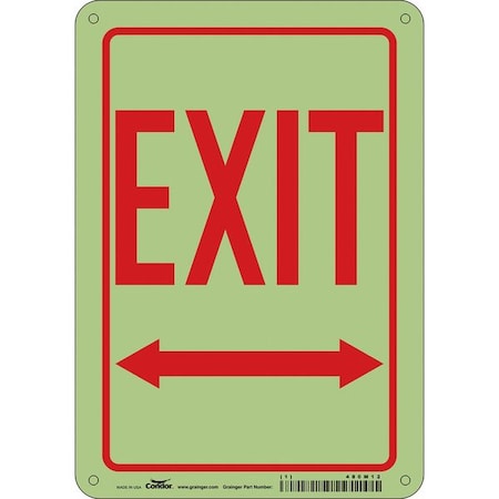 Exit Sign, Plastic, 7