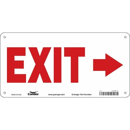Exit Sign, Aluminum, 14