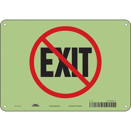 Exit Sign, Plastic, 10