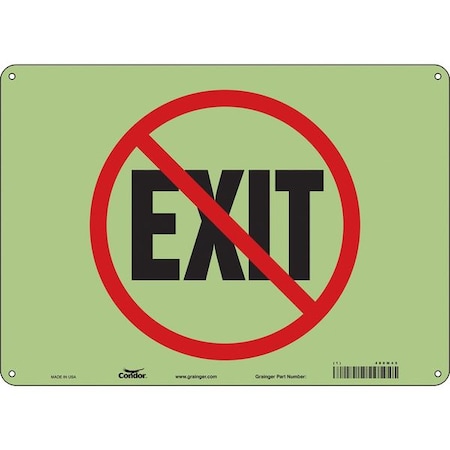 Exit Sign, Plastic, 14