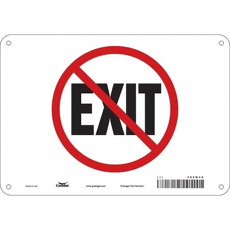 Exit Sign, Plastic, 10
