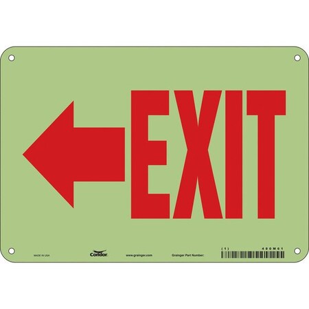 Exit Sign, Plastic, 10