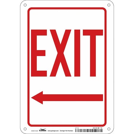 Exit Sign, Plastic, 7