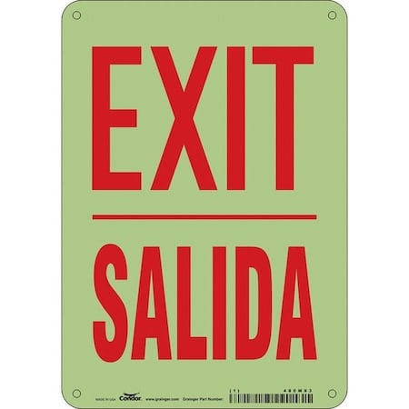 Exit Sign, Plastic, 7