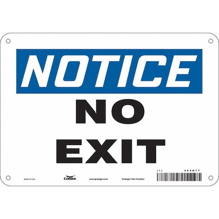 Exit Sign, Plastic, 10