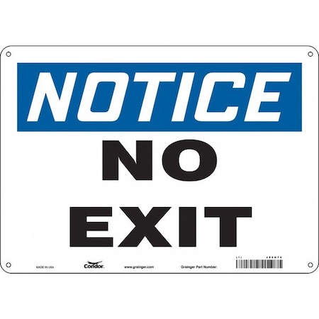 Exit Sign, Plastic, 14