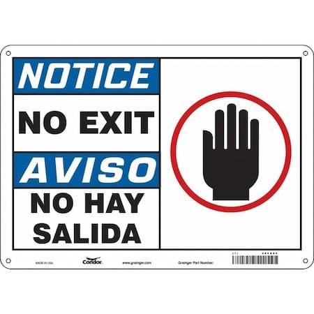 Exit Sign, Plastic, 14