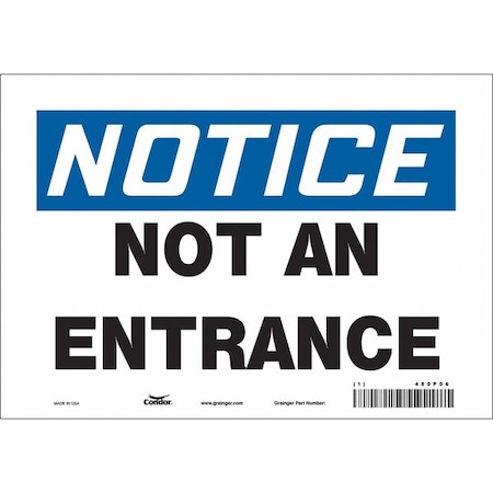 Safety Sign, 7 in Height, 10 in Width, Vinyl, Vertical Rectangle, English, 480P06 MPN:480P06