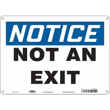 Exit Sign, Plastic, 14
