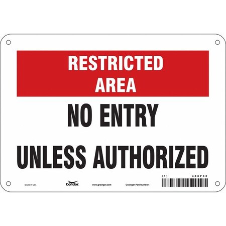 Safety Sign, 7 in Height, 10 in Width, Aluminum, Vertical Rectangle, English, 480P32 MPN:480P32