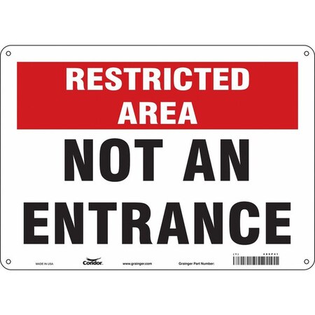 Safety Sign, 10 in Height, 14 in Width, Polyethylene, Horizontal Rectangle, English, 480P41 MPN:480P41