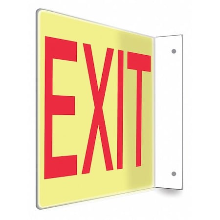 Exit Sign, Plastic, 12