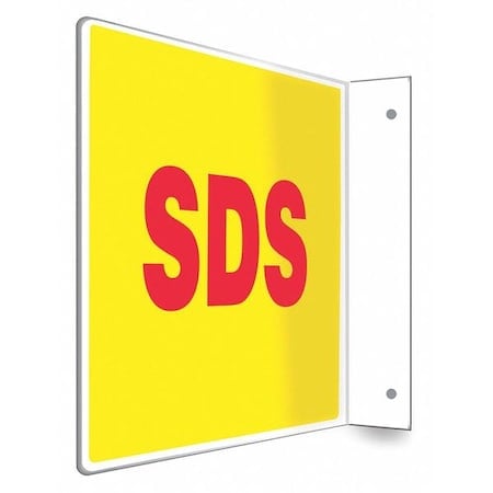Safety Sign, 8 inx12 in, PETG MPN:480W90