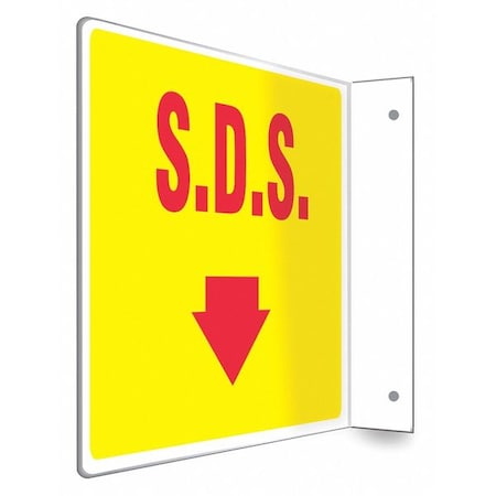 Safety Sign, 8 inx12 in, PETG MPN:480W96