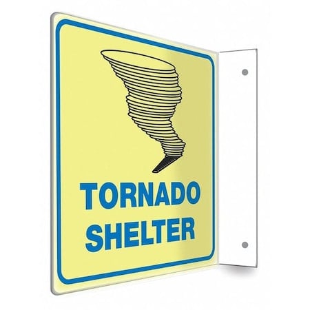 TORNADO SHELTER, 8 in W x 8 in H, L-Shape Projection, PETG, 480X06 MPN:480X06