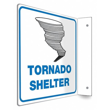 TORNADO SHELTER, 8 in W x 8 in H, L-Shape Projection, PETG, 480X07 MPN:480X07