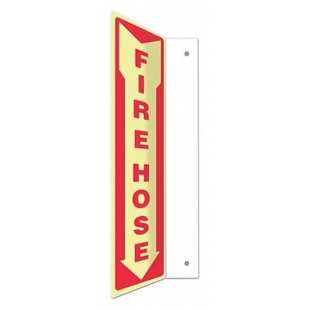 Safety Sign, 18 in Height, 4 in Width, PETG, L-Shape Projection, English MPN:480X63