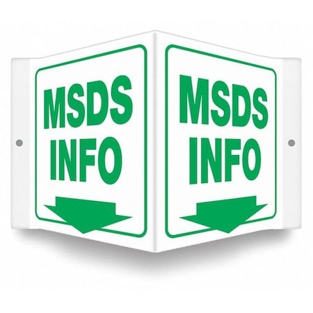 Safety Sign, 6 inx8 1/2 in, PETG MPN:480Y74