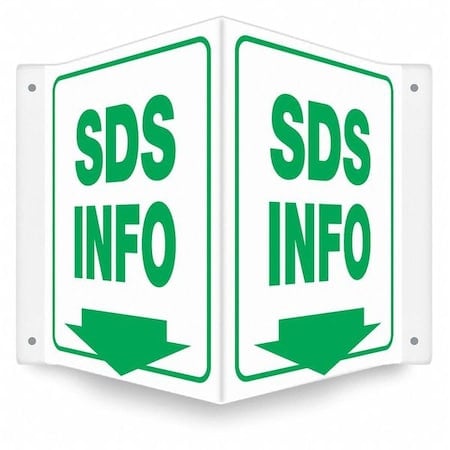 Safety Sign, 12 inx14 in, PETG MPN:480Y75