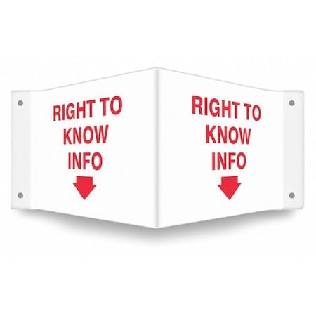High Visibility Safety Sign, 8 in Height, 18 in Width, V-Shaped MPN:480Y80