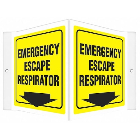 High Visibility Safety Sign, 8-1/2