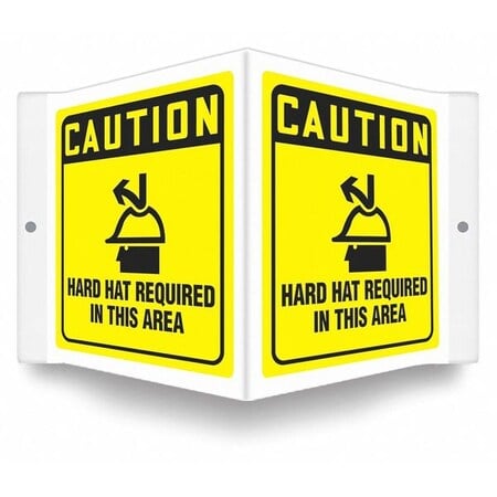 High Visibility Safety Sign, 8-1/2