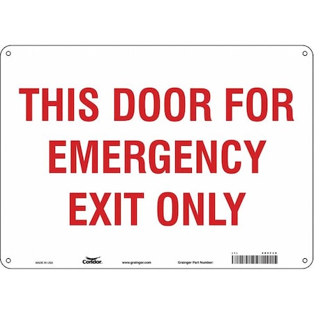 Exit Sign, Plastic, 14