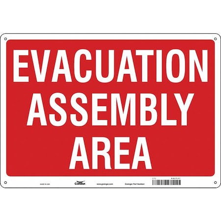 Safety Sign, 14 in Height, 20 in Width, Aluminum, Horizontal Rectangle, English MPN:485F41
