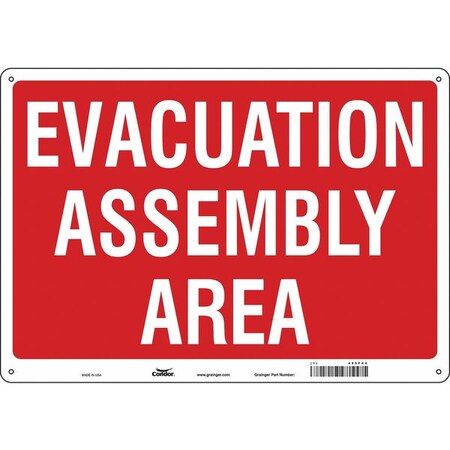 Safety Sign, 14 in Height, 20 in Width, Polyethylene, Horizontal Rectangle, English MPN:485F44