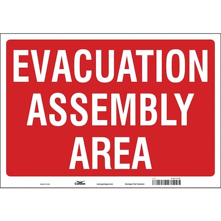 Safety Sign, 14 in Height, 20 in Width, Vinyl, Horizontal Rectangle, English MPN:485F48