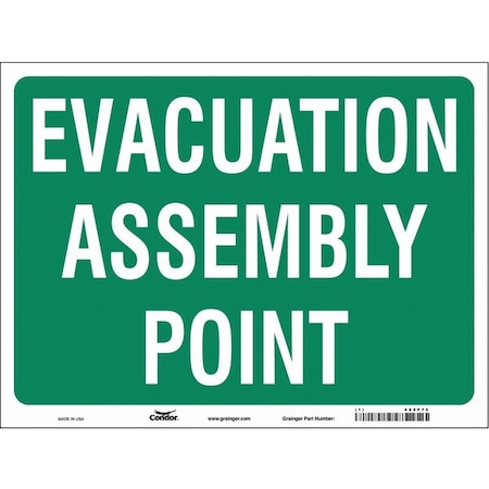 Safety Sign, 18 in Height, 24 in Width, Vinyl, Horizontal Rectangle, English MPN:485F75