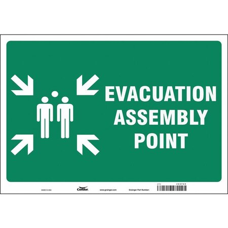 Safety Sign, 14 in Height, 20 in Width, Vinyl, Horizontal Rectangle, English MPN:485F89