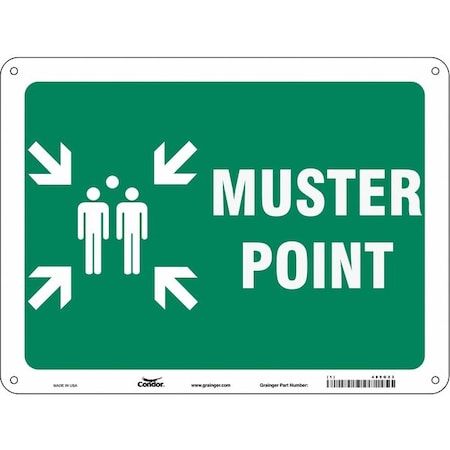 Safety Sign, 18 in Height, 24 in Width, Aluminum, Horizontal Rectangle, English MPN:485G23