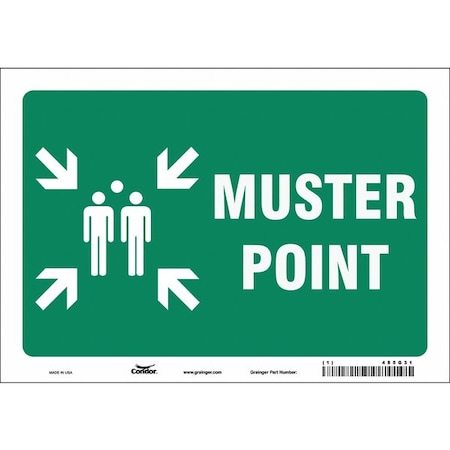 Safety Sign, 7 in Height, 10 in Width, Vinyl, Vertical Rectangle, English MPN:485G31
